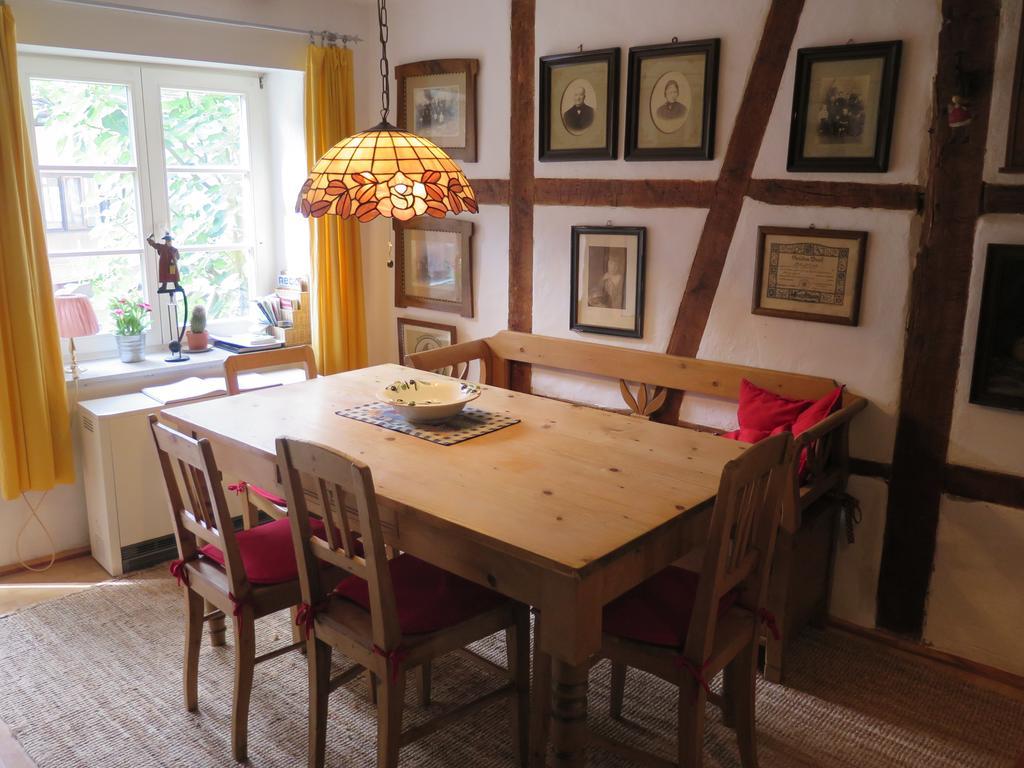 Historisches Ferienhaus Veste Dilsberg Neckargemünd Buitenkant foto