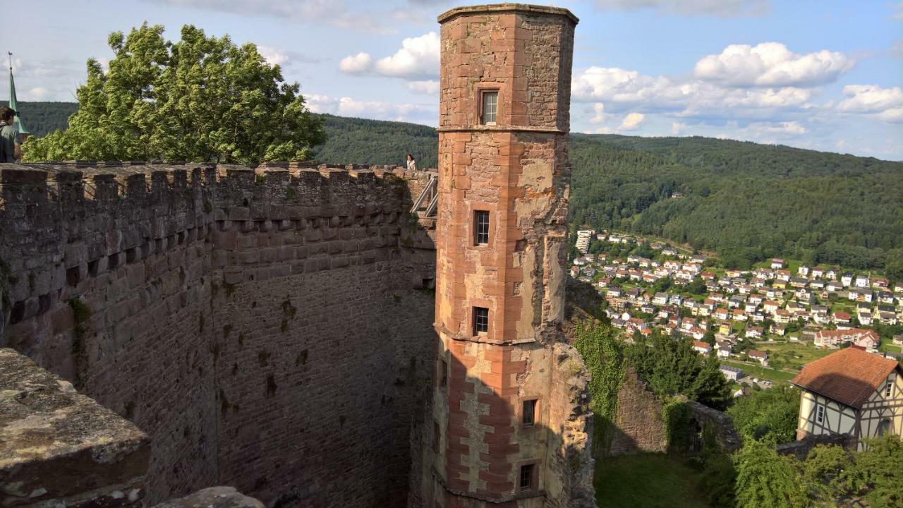 Historisches Ferienhaus Veste Dilsberg Neckargemünd Buitenkant foto